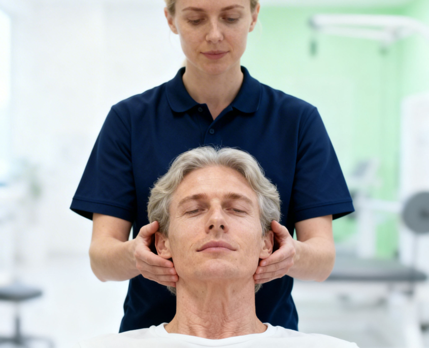 vestibular organs in your inner ears act like sensors that measure head rotation, forward/back and up/down motions and head tilt.